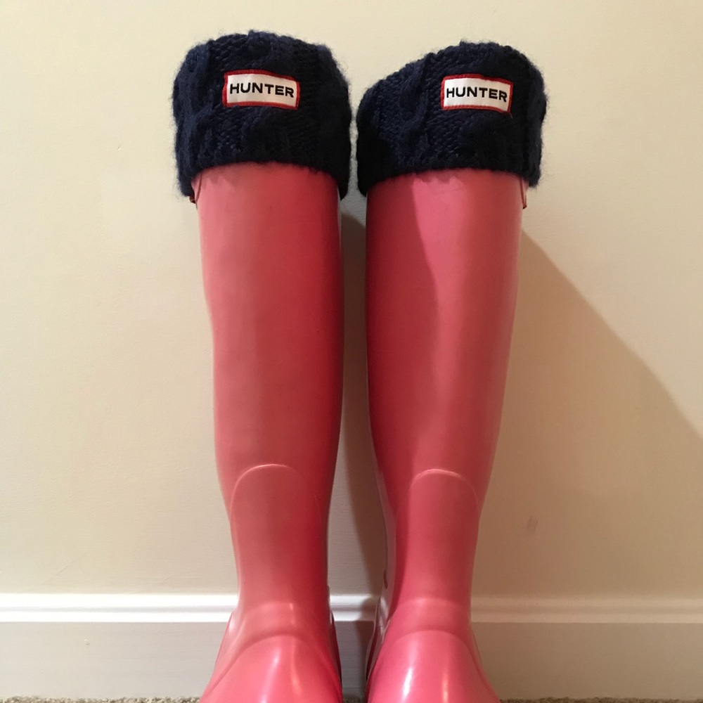 HUNTER Original Tall Cuffed Boot Socks.